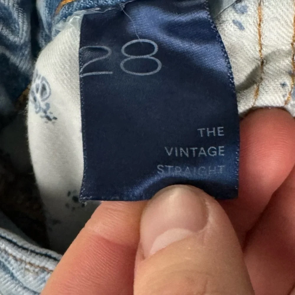 Anthropologie‎ Pilcro Women’s The Vintage Straight Distressed Jeans Size 28